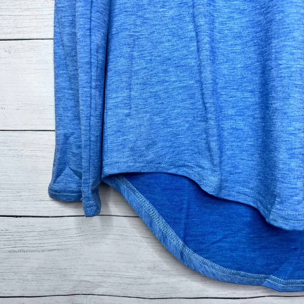 Boutique Brand Sky Blue V Neck Long Sleeve Pocket Top 💗